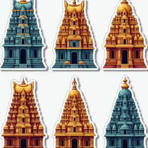 Temples & Holy Sites - Sticker Sheet v7